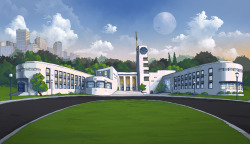 tobecatpeople:  Cunningham’s art director unload: 1.1st ever background done for the show (w/ subtle season2 differences 2.favourite angle of Norrisville High 3. 2nd every background done for the show (i know we are on to something neat) 4.season2 Mcfist