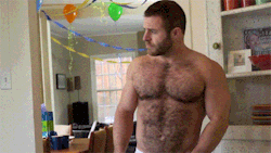 thecockydad:Where is my birthday boy hiding? I want that cake. Daddy’s got you the biggest package this year.
