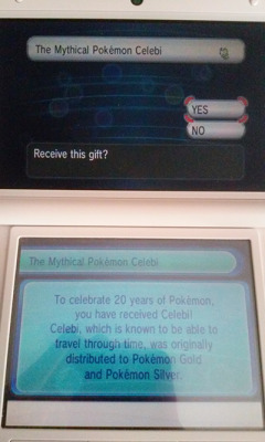 For everyone in North America, Europe, and Australia, you can get a Celebi on your Pokemon X, Y, Omega Ruby, and Alpha Sapphire right now through Mystery Gift -&gt; Internet from March 1 - 24 !!