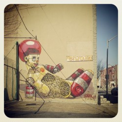 girlfriend-is-better:  #pixelpancho #mural #streetart #greenmount #baltimore #maryland #bmore #igbaltimore #mcdonalds #ronaldmcdonald #robot 