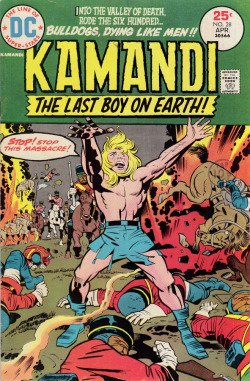Kamandi No. 28 (DC Comics, 1975). Cover art by Jack Kirby.From Orbital Comics in London.