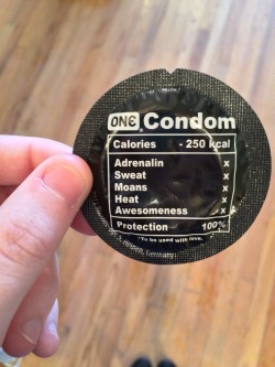 your-body-be-utiful:   do-not-feed-the-animal:  this is the cutest condom I’ve ever seen  at the bottom it says “to be used with love”  you go condom people  ONE is a great brand. 