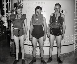 We Come in Peace, 1936. (Submarine escape training.)