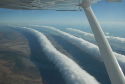 Unearthly (Roll clouds, or Morning Glory ~ a rare Arcus cloud that can be seen with some predictabilitiy from September through November over the Gulf of Carpentaria in northeastern Australia) ~ photo by Mick Petroff