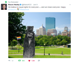 baxterr:  so Massachusetts Attorney General Maura Healey and I are mutuals on twitter and look what she posted