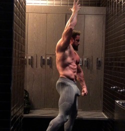 fuckable-muscle:Sean Hercules Parker and his God-Given propensity for showing off his thick 10 inches. Plus a muscle ass shot just because…