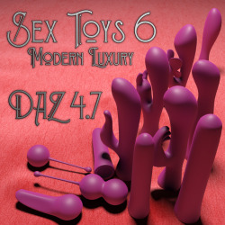   RumenD has just come out with Modern Luxury adult toys for your Daz 3D  characters!  The product contains 12 high-poly models of adult sex toys.  All of the dimensions correspond to the real-life objects. Get yours  today!Sex Toys 6http://renderoti.ca/S