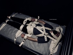 wrappedtightsr: seabondagesadist:  Yet more fun with my beloved Segufix…  This captive bondage guy loves to struggle.  And I love to watch.  So… Win, win, WIN!  He really gave the Segufix a run for it’s money in terms of keeping a captive trapped