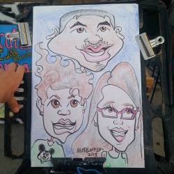 Drawing caricatures at Dairy Delight!  #mattbernson #caricaturist #Caricatures #caricature #art #drawing #portrait #dairydelight (at Dairy Delight Ice Cream)
