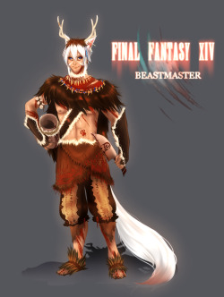 Not my usual here but a commission I got to design a FFXIV Beastmaster gear set since the job class doesn’t exist in the game for now. Thank you to my patient commissioner @dhalmelneck