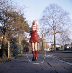 firsttimeuser:  Girl in red skipping rope, 1970s by Walter Blum 