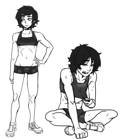 jlewdaby:  andava:  andava:  Running attire Alexis    Added a drawing of them running.   SUPPORT ON PATREON ORCOMMISSION ME  oh man this is just too adorable :D lovely drawings and gestures! 