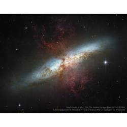 M82: Galaxy with a Supergalactic Wind #nasa #esa #hubbleheritageteam #stsci #aura #nsf #m82 #cigargalaxy #irregulargalaxy #expandinggas #particlewinds #superwind #gasfilaments #galaxy #interstellar #intergalactic #universe #space #science #astronomy