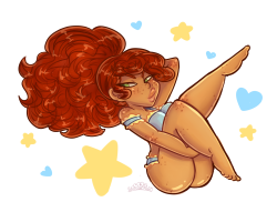 princesscallyie:   pastelmoonbitch said: Could you draw a pinup style of Princess? :D I think she would be super sexy as a pinup girl. Here’s Black!Prinny as a lingerie pinup girl Art Blog~ 