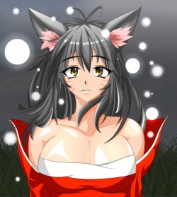 felkina:  The story of Ahri Ahri spent the first part of her life as a small white pristine fox, her fluffy tails were the admiration of many of her kind, but Ahri was never content with her body, she believed she was destined for greater and this body