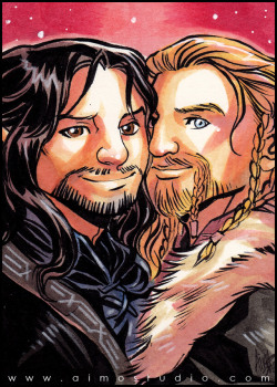 aimosketchcard:  PSCs - Kili and Fili from The Hobbit Commission info 