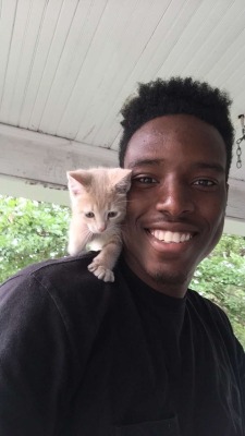 bando&ndash;grand-scamyon:  mysticdragoonzeref:  karl-shakur: karl-shakur:  karl-shakur:  Just wanted to let you guys know that I’m in a really good place. I’ve never been happier and content. Plus my friend just got a new kitty.  My life is complete
