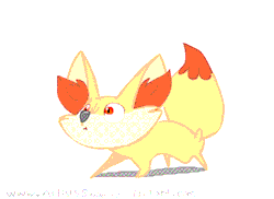 artistsblood:  My contribution to the new Pokemon. Fennekin is adorable and I love it’s design so much. I’m so excited for this game I can’t handle this.  Animation took about 2 hours. 15 frames, 14 fps.  