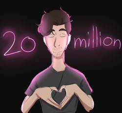mint-bees:  congrats mark! I planned a whole drawing for this but mental health stopped me from doing so so hopefully this doodle will do! watching your videos helped my mental health a lot and drawing your egos has made me improve so much in art! I can’t