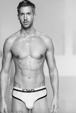 celebgosspb:  Chart topping CalvinHarris has showed of his incredible physique for the new Emporio Armani underwear campaign.  