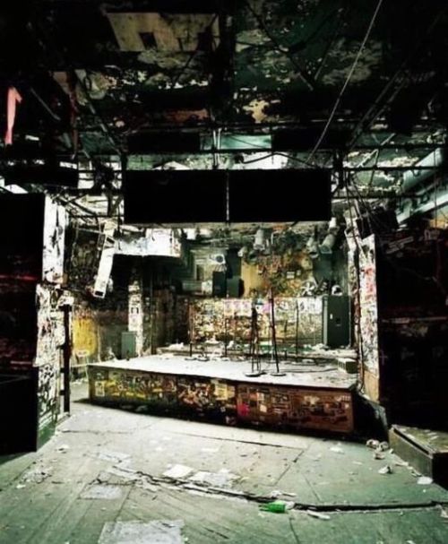 The iconic punk club CBGB during its final month of being open Oct 2006. Nudes &amp; Noises  