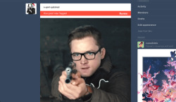 a-gent-galahad:  You gotta be shittin’ me.I just tried to post this Eggsy gif I made for you guys but apparently he’s got his tiddies out. What an absolutely monumental clusterfuck this is