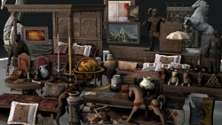  The Witcher 3: Blood and Wine Prop Pack Model props from the Witcher 3: Blood and Wine expansion.Armor stand (3 bodygroups) Palace painting Chaise lounge Geralt painting (8 skins) Marionette Oriole items (egg, 2 broken eggs, nest, feather) Wildlife photo