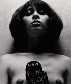 last-picture-show: Eikoh Hosoe, Japanese Female nude portrait with Owl, 1970 