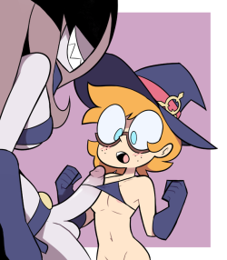 misconamour: Lotte helping out Sucy with a new potion she made and things go awry from there.   This was brought to you by the folks from my patreon poll who voted for Lotte! [Patreon] 