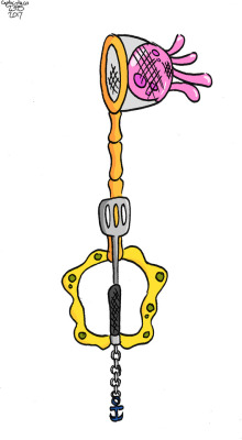 Another Kayblade design. This one is based on Spongebob. I call it “Ol’ Reliable”. 
