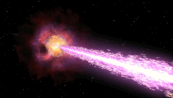 spaceplasma:  What is a gamma-ray burst?  Gamma-ray bursts (GRBs) are flashes of gamma rays associated with extremely energetic explosions that have been observed in distant galaxies. They are the brightest electromagnetic events known to occur in the