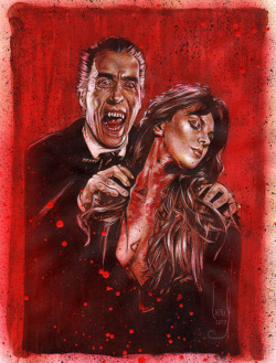pixelated-nightmares:  Hammer Horror Dracula by JeffLafferty 