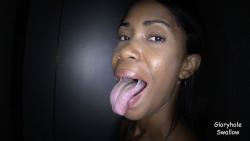 She was on a mission to drain every cock that showed up at the Adult Bookstore Gloryhole and she completed her mission perfectly using her skilled No-Hands blowjob technique.GloryholeSwallow.com