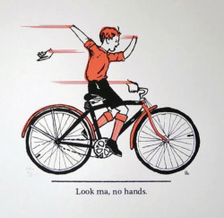 bicycleart:Look ma, no hands.