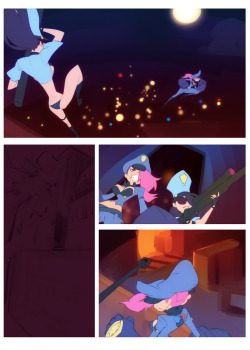 darkdoxy:  Colour Tests for League of Legends comic.    Vi, Cait and Jinx? Doxy is gonna be so rich