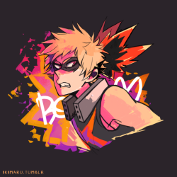 some Bakugou for thelifeofchriss for winning  my monthly patreon raffle! 8′) [it’s also on a shirt!]