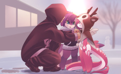 rudragon: RU and Mako'z christmas http://www.furaffinity.net/view/22095232/  COMMISSION for Fudge-the-otter http://www.furaffinity.net/view/21974513/ hope every on has a nice Christmas^^  &lt;3