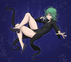 clumzor:  Kuroigato was drawing so many cool pieces of fan art of the party I asked them if they wanted anything in return and they asked me to draw Tatsumaki from One Punch Man.  Hope they like it.   &lt;3