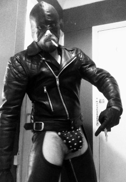 cigarjon:  leathercollector:  gradygrey:  domlthrmaster:It’s Fag Tax time, message me, open those wallets and submit you queers On your knees, faggot!  Youre so hot in that outfit  YES SIR…..