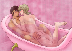 Sexual TigerxBunny xx Love in the bath xx BL xx by Xhaowrong   I first saw Tiger and Bunny here on DA. Iâ€™m sure that It was from this same artist. Iâ€™m still not sure who these guys are. Iâ€™m sure it says somewhere on her page where they came from,