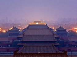 natgeotravel:  A purple haze falls over the Forbidden City in today’s Travel 365. Photograph by Lucas Vallecillos, VWPics/Redux   