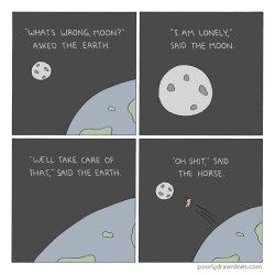 djsckatzen:  flighttune:  fivetail:  pdlcomics:  Earth and Moon    IM FUCKING CRYING  I DON’T CARE IF I’M NOT INTO MLP ANYMORE THIS IS HILARIOUS