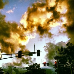 Fire in the sky #clouds #filter #beatiful #morning #sunrise