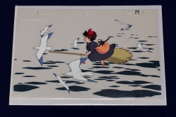 oh-totoro:  My producton cel from Kiki’s Delivery Service (魔女の宅急便)This is my animation cel painted by Studio Ghibli and used in the production of Hayao Miyazaki’s 1989 feature, Kiki’s Delivery Service.  