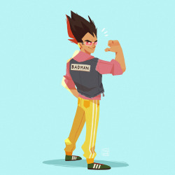 reb-chan:My take on Vegeta’s iconic look for a super fun Speedrun comission~
