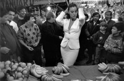 dolm:Italy. Sicily. 1991. Italian actress Monica Bellucci.  Ferdinando Scianna.