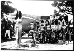 Stacia Blake performing with Hawkwind,  August 25, 1973  