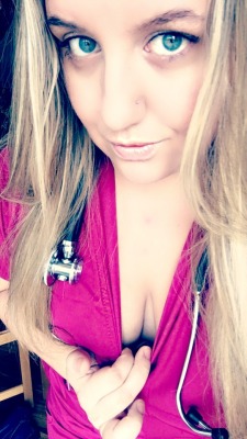 sexyworkselfies:  ass and cleavage…  Bored to death at work? Miserable in your cubicle looking to have some fun?Come me us LIVE ON WEBCAM, we do all kind of stuff ;)  