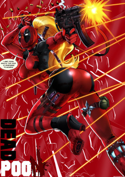 therealshadman:  Female Deadpool getting raped. I like drawing her. See more of her at my site Shadbase   &lt; |D’‘‘‘