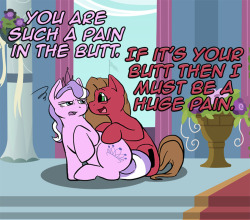 askpun:  Here’s a filly who took the advice that her comic needed ‘more plot’ in the wrong direction, Ask Chubby Diamond Tiara! Artwork by ZolahBackground by 90sigmaScript #781  X3